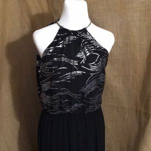 Glamorous long black dress